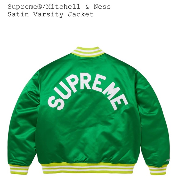 Supreme Mitchell & Ness Satin Varsity Jacket Varsity Jackets